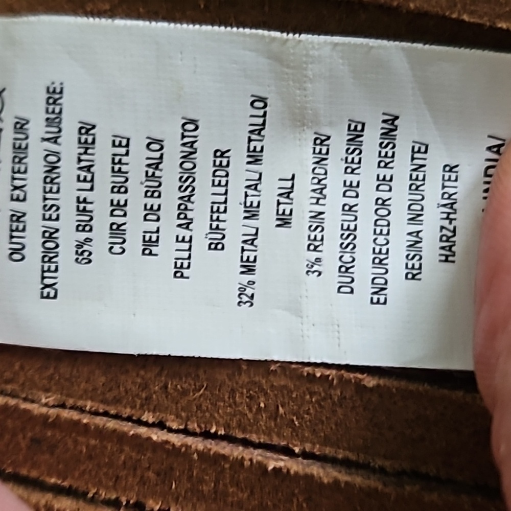 FREE PEOPLE Brown leather boho belt with Silvertone hardware - Picture 8 of 8